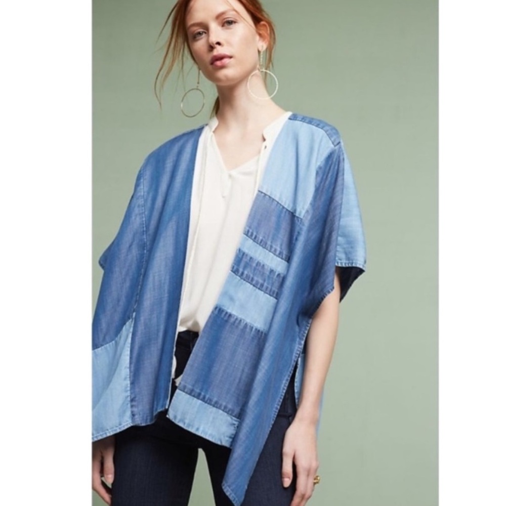ANTHROPOLOGIE CLOTH & STONE Patchwork Kimono Wrap